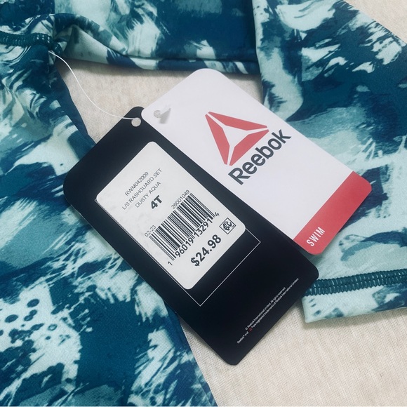 Reebok Toddler Boys Long Sleeve Rashguard and Swim Trunks Set with UPF 50+, - Picture 8 of 11